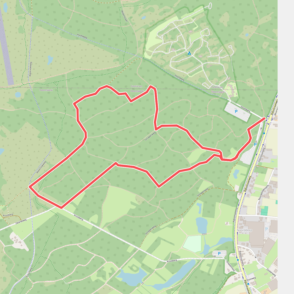 Berkenbosroute (duinroute van PWN)
