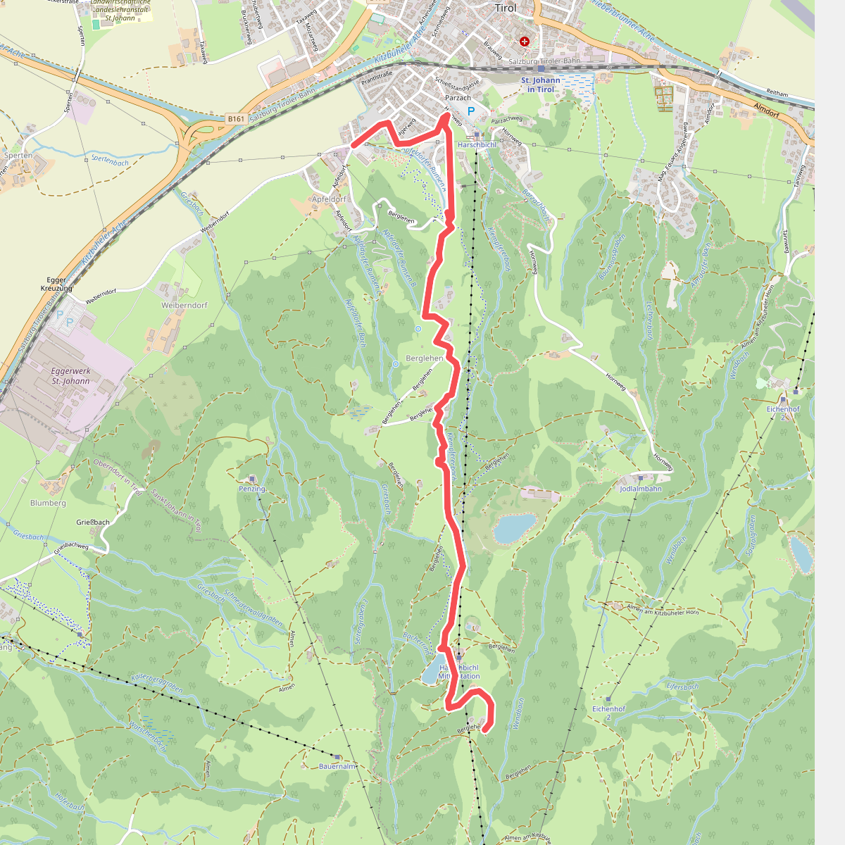 Fußweg Angerer Alm