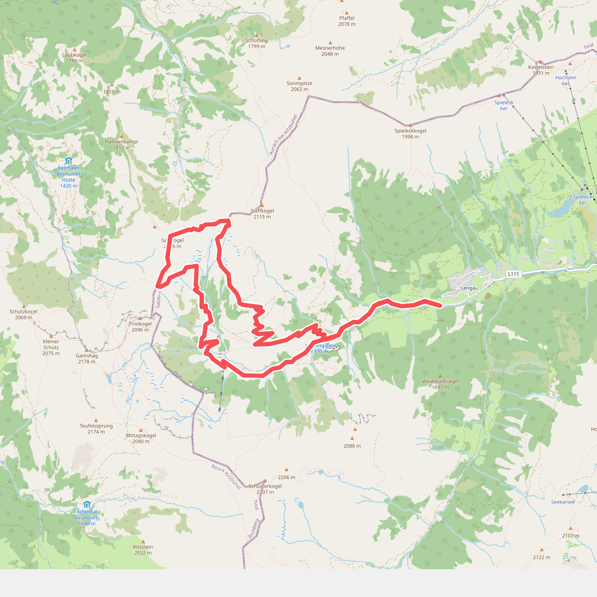 Wandertour Saalkogel