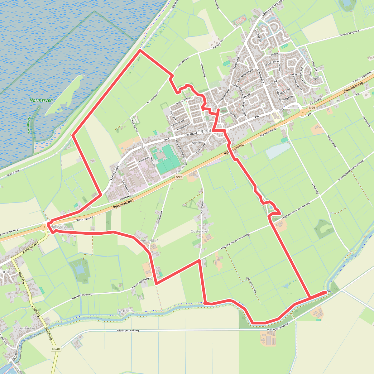 Kliffenroute (oranje)