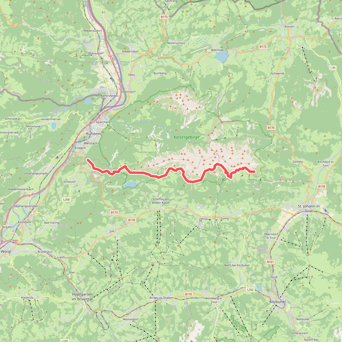 Wanderweg 823 - Wilder Kaiser
