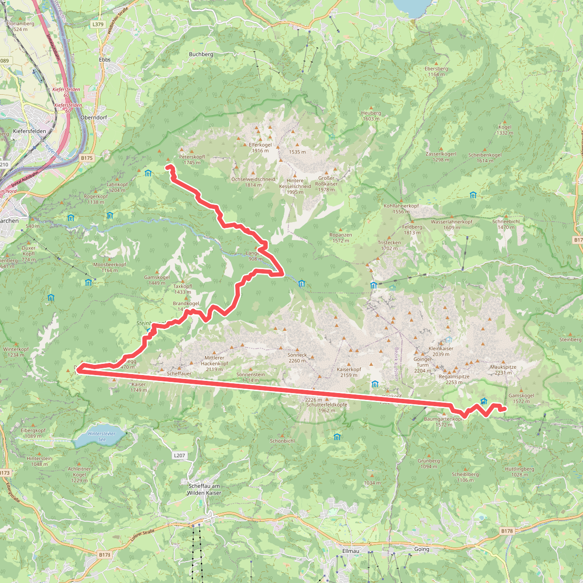 Wanderweg 827 - Kaisergebirge
