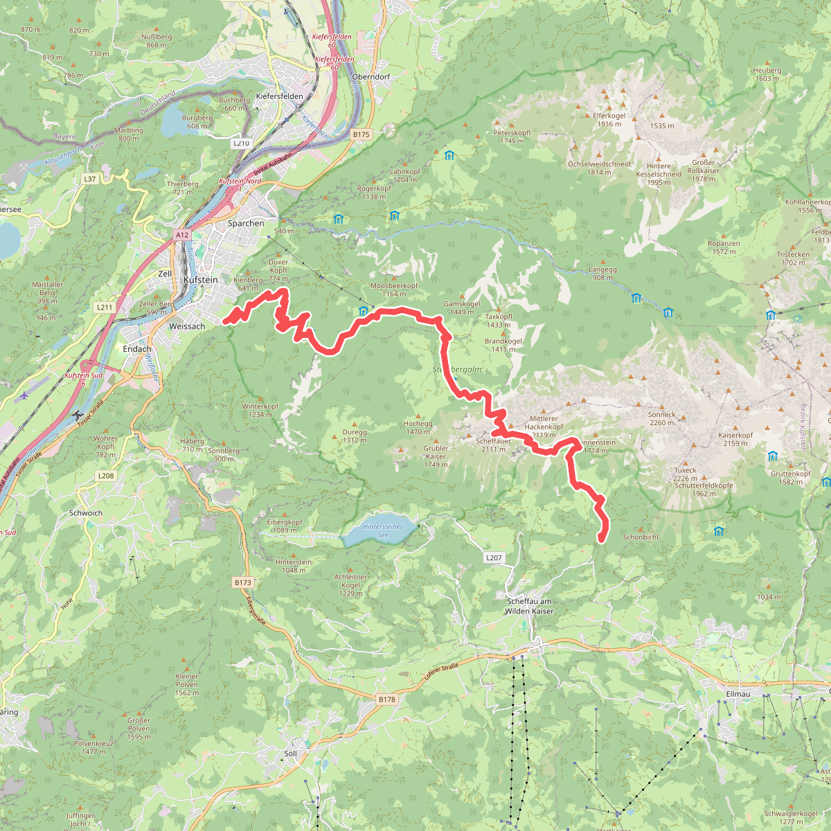Wanderweg 814 - Wilder Kaiser