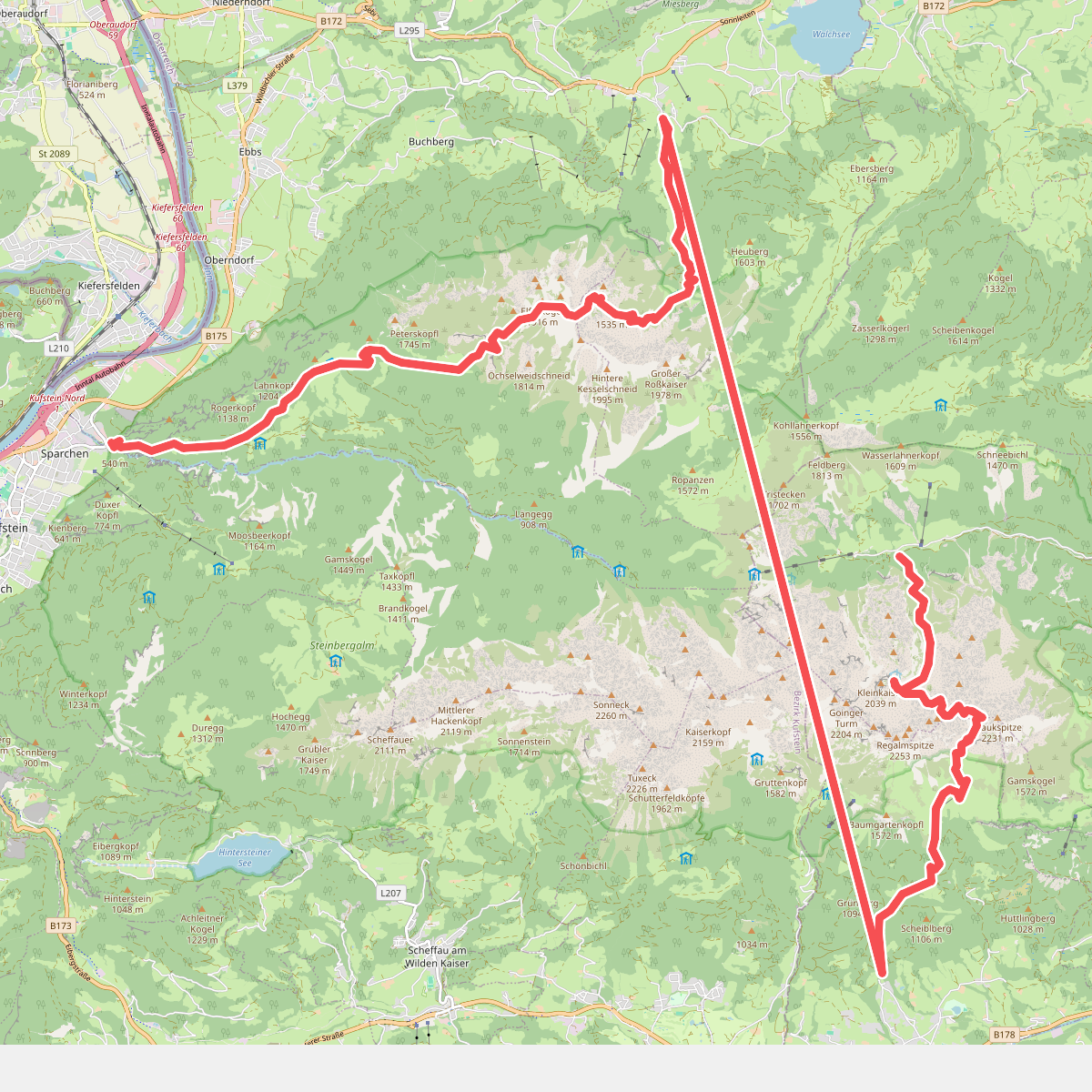 Wanderweg 816 - Kaisergebirge