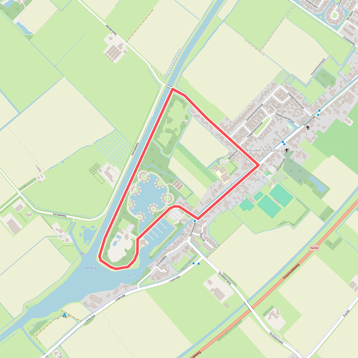 De Rijdroute (geel)