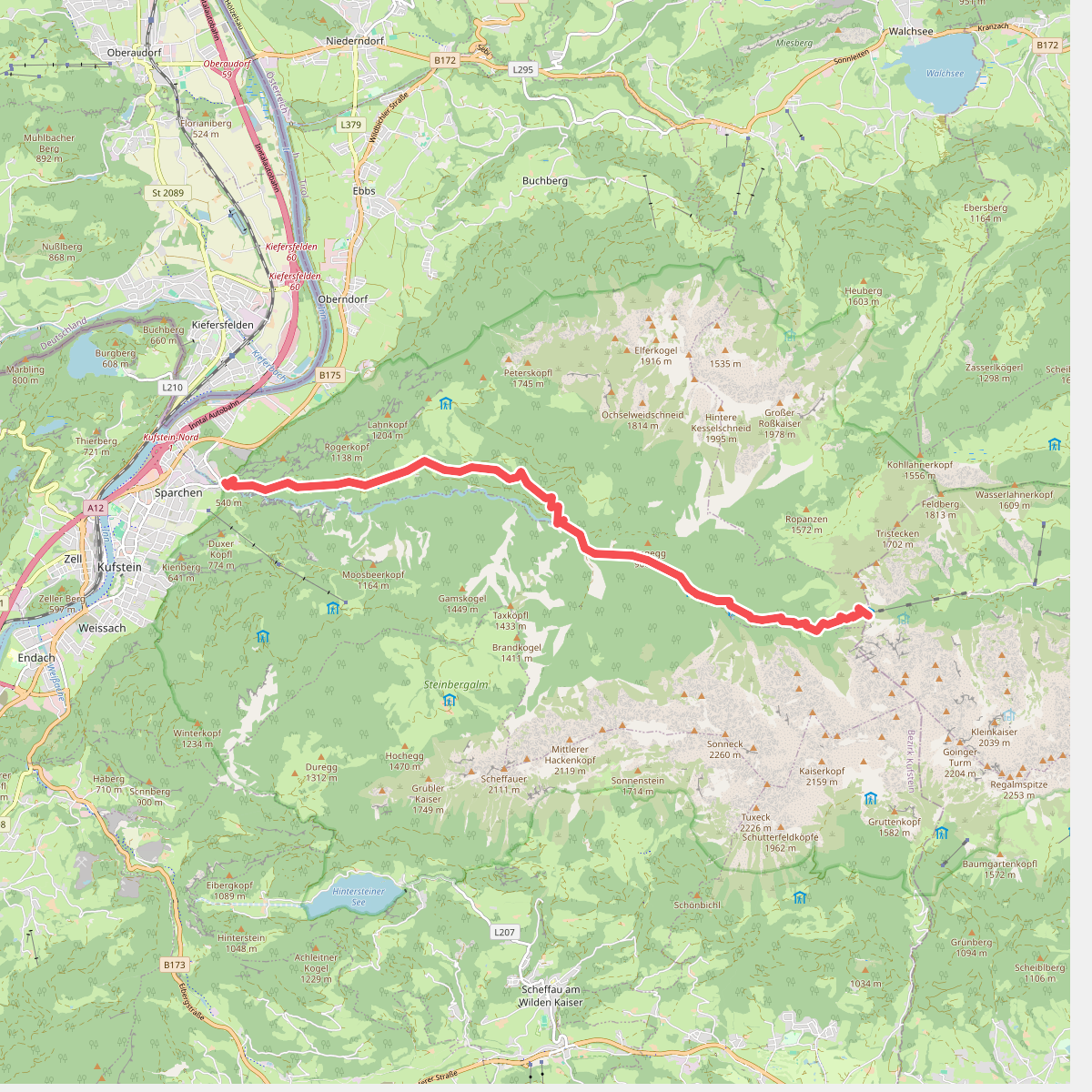 Wanderweg Adlerweg Etappe 90 - Kaiserwinkl