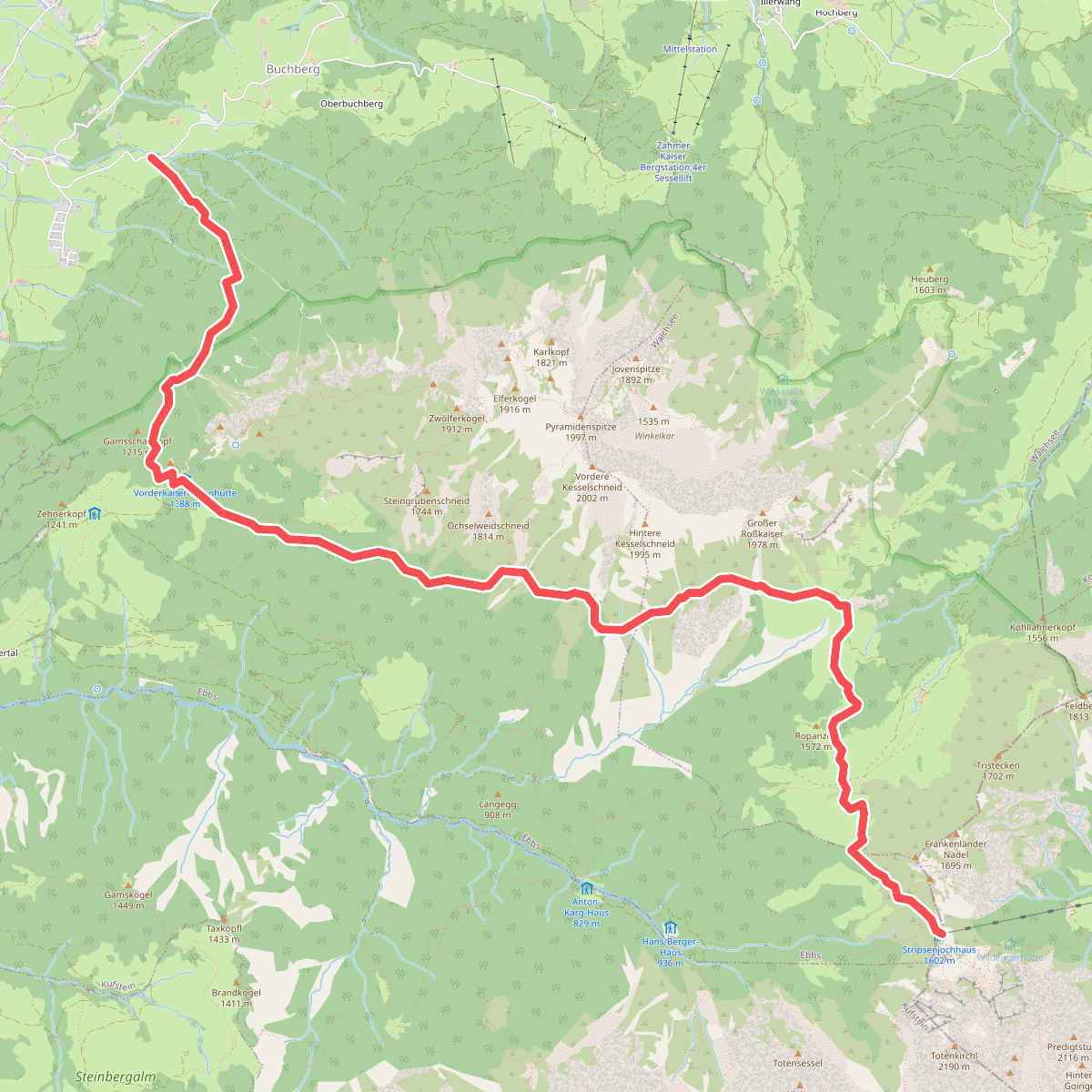 Wanderweg 811 - Zahmer Kaiser