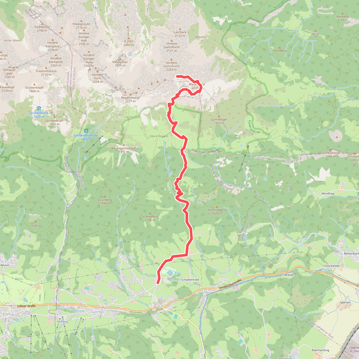 Wanderweg 817 - Wilder Kaiser