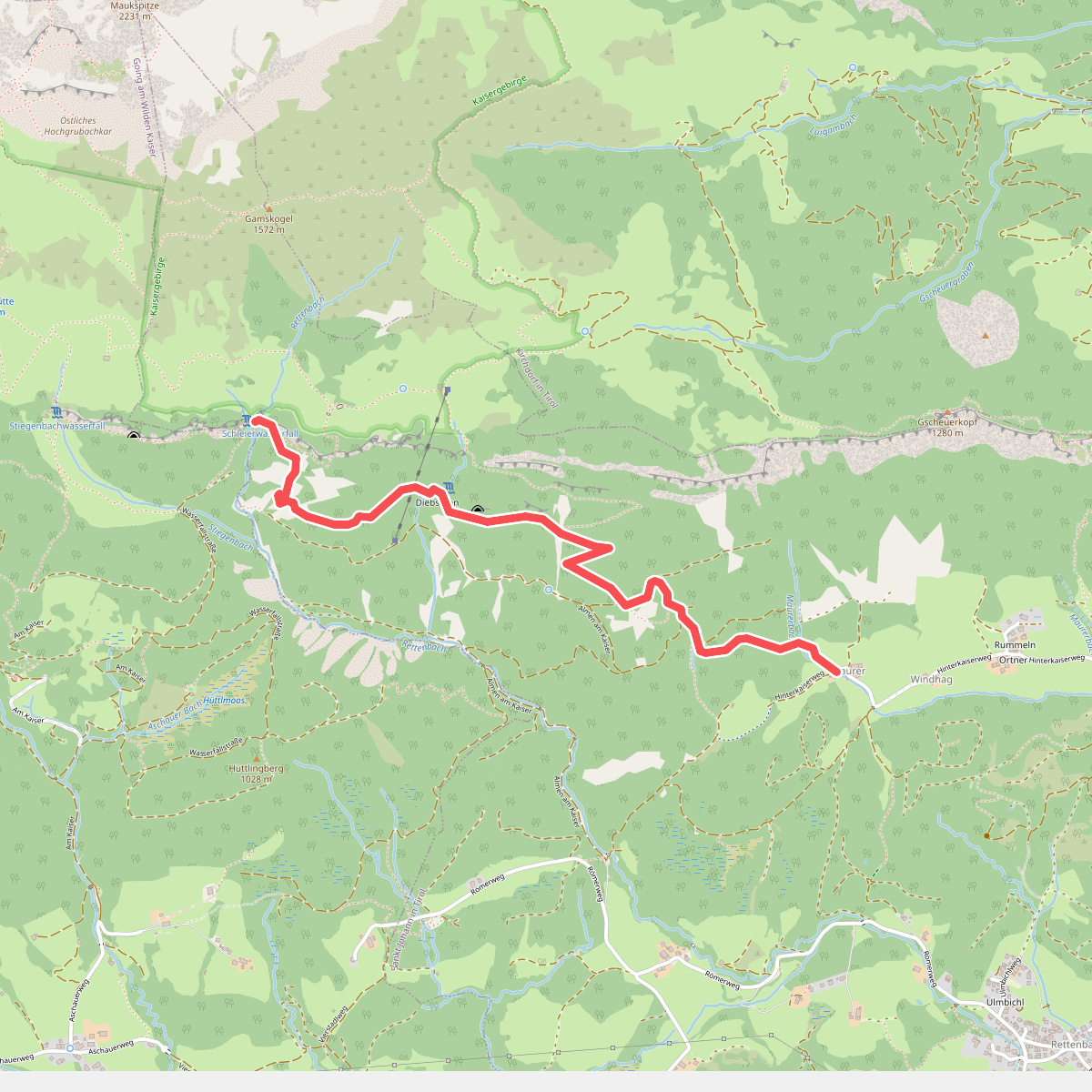 Wanderweg 33 - Niederkaiser