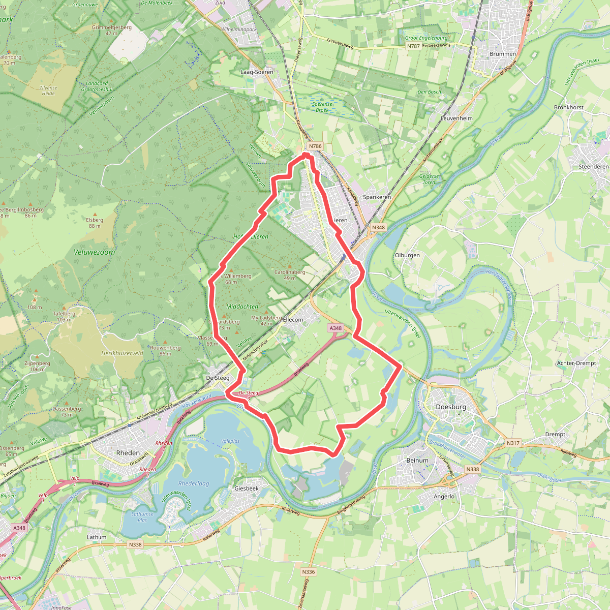 Route 20 km dieren doesburg