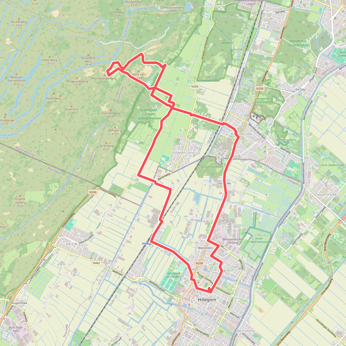 Rondje 15 km Hillegom