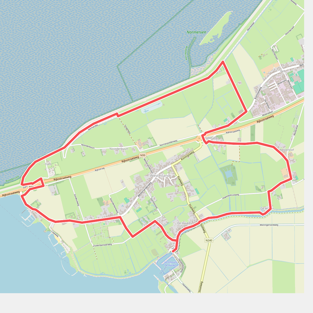Westerkliefroute (geel)