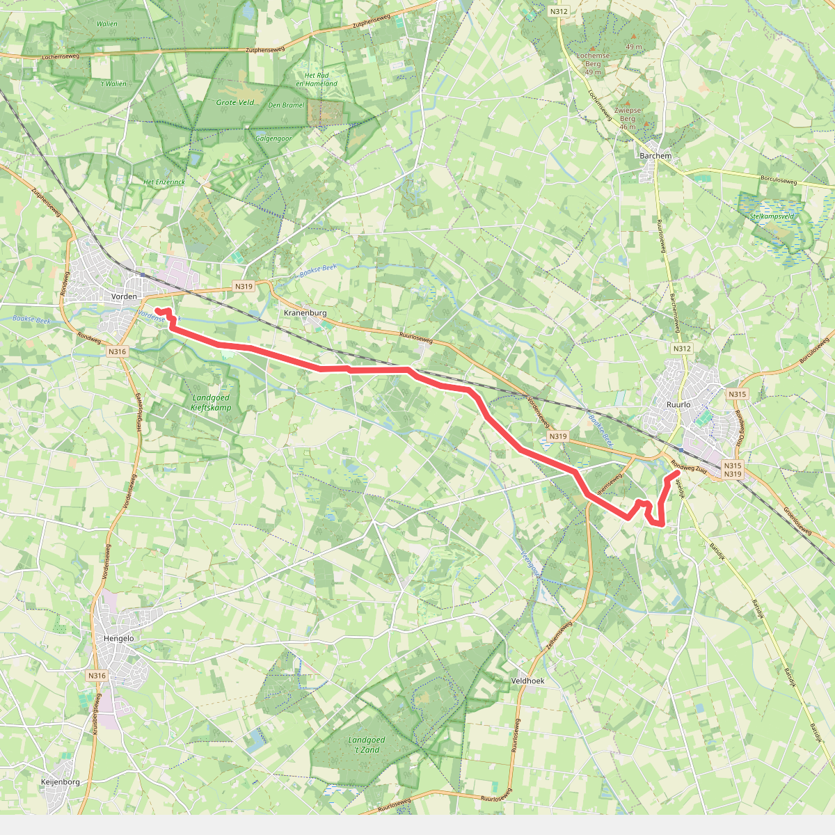 Vorden - Ruurlo · Trekvogelpad etappe 21