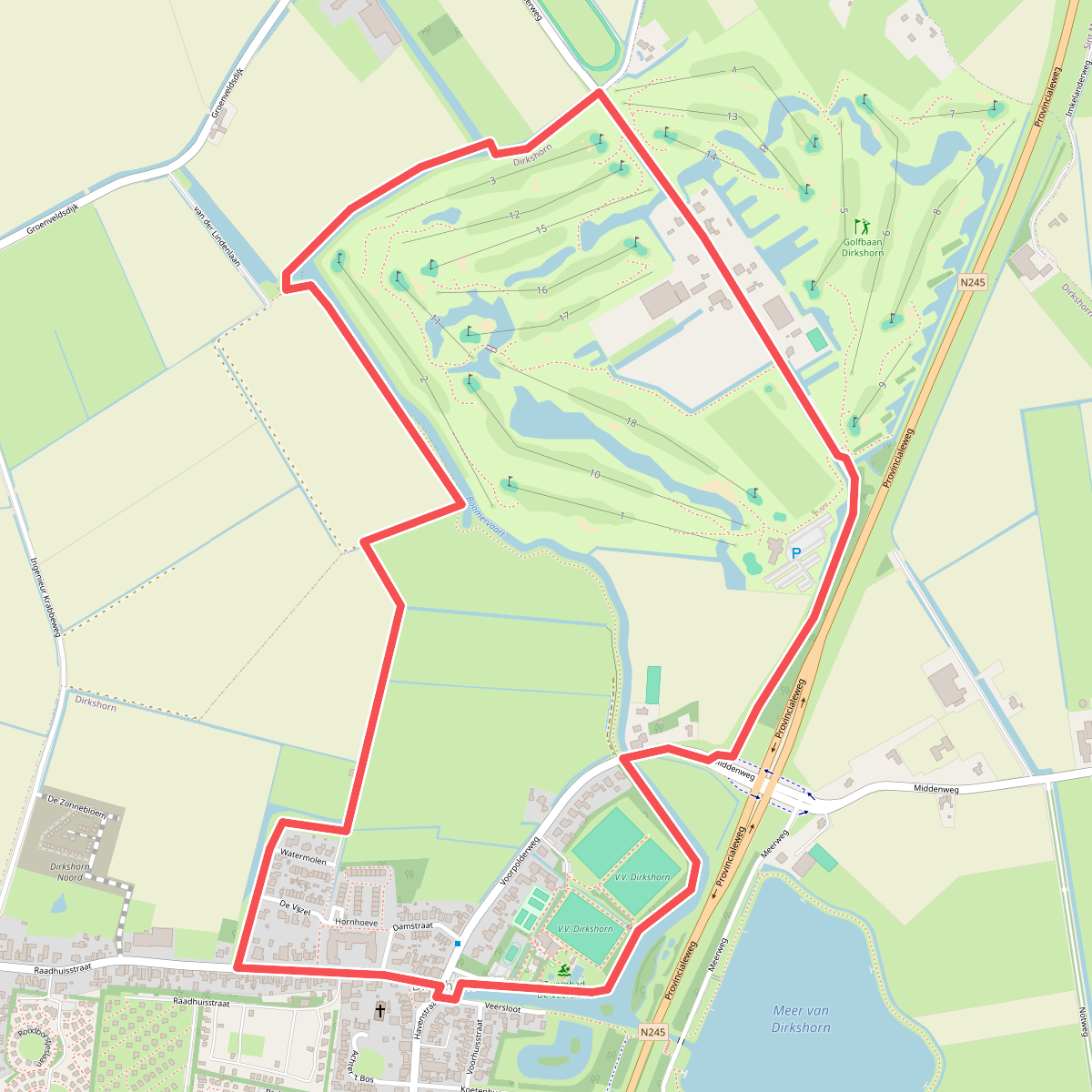 Galgenkaderoute (groen)