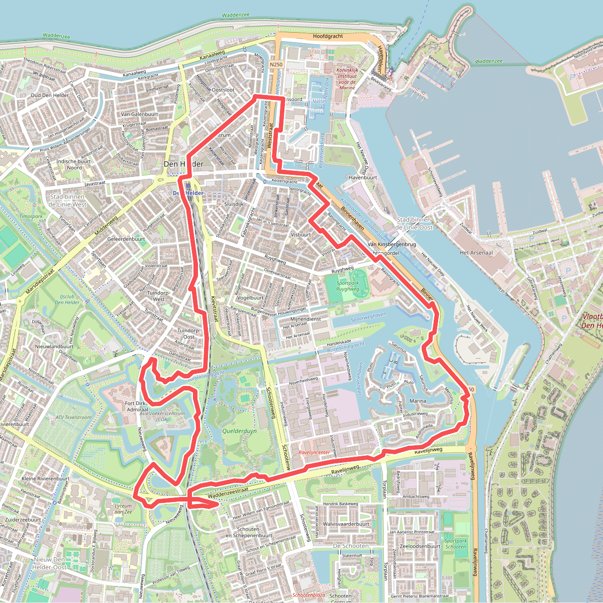 Willemsoordroute (rood)