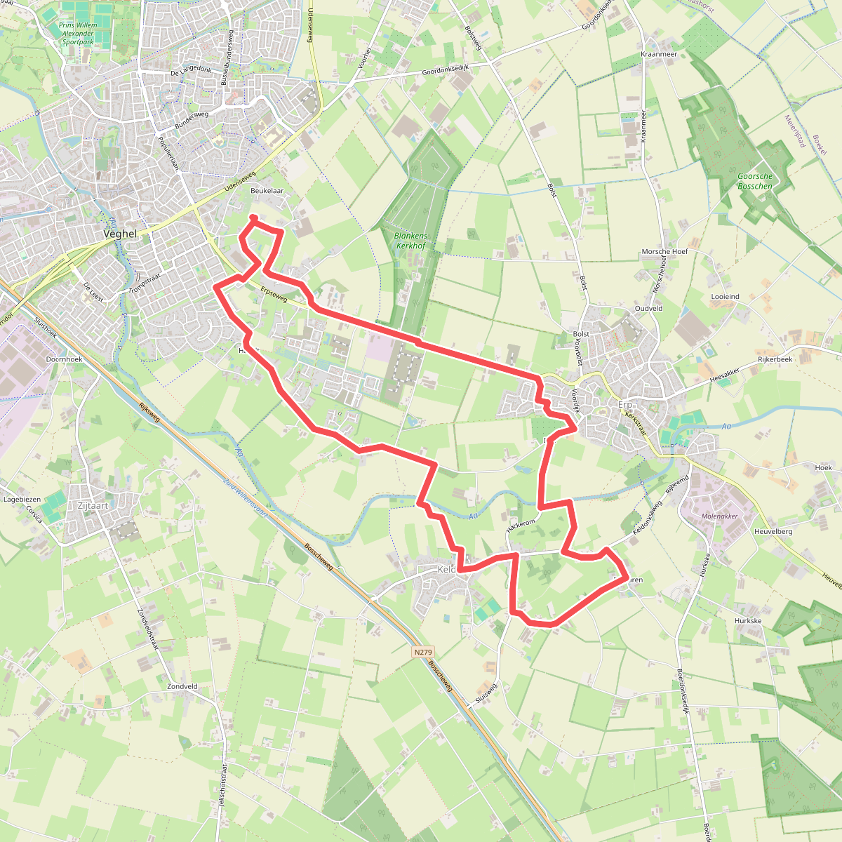 Rondje zaterdag 13
