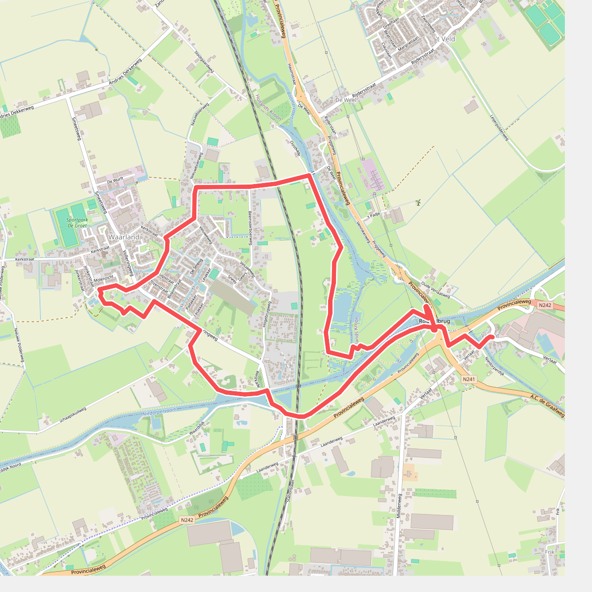 Rondje Waarland (groen)