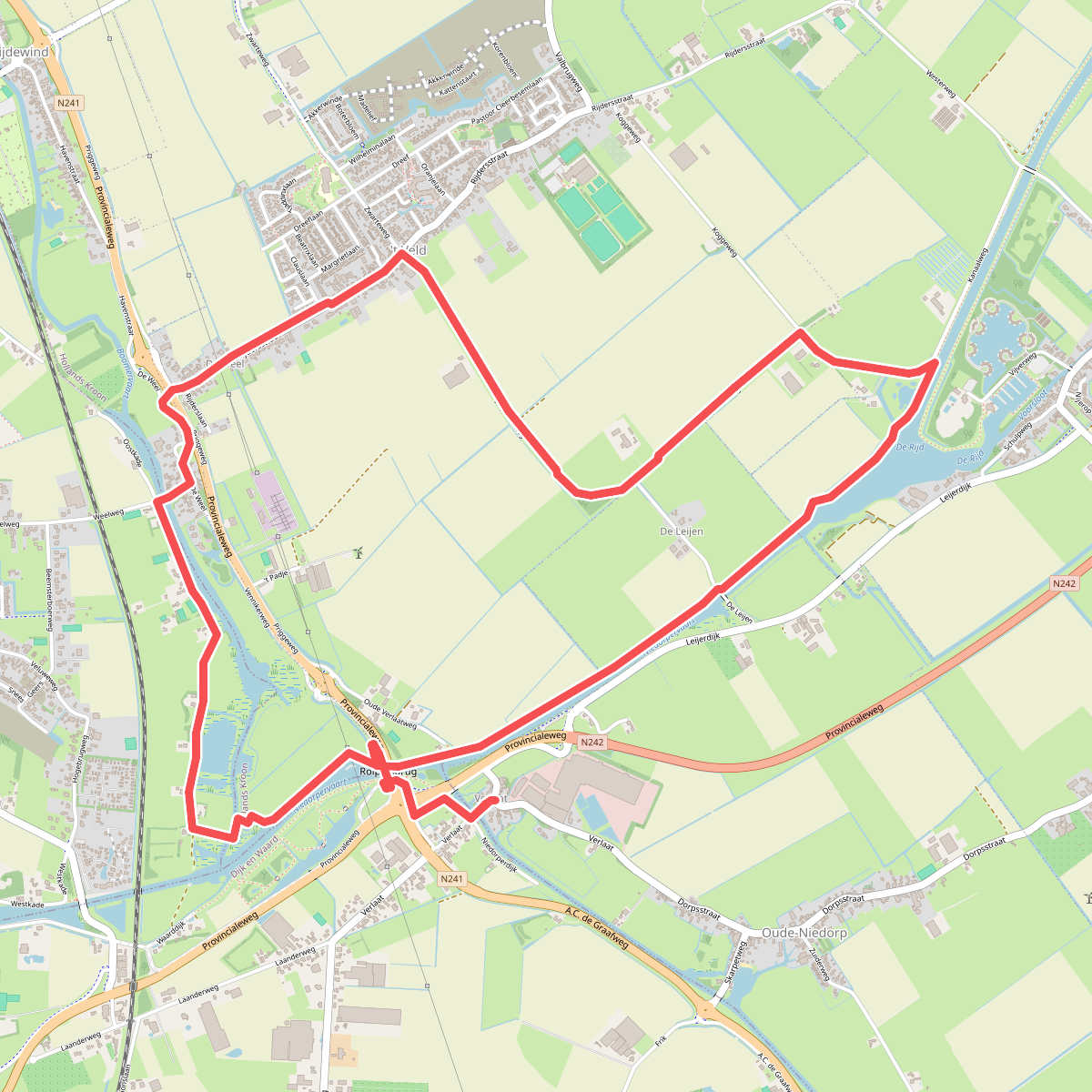 Leijenroute (zwart)