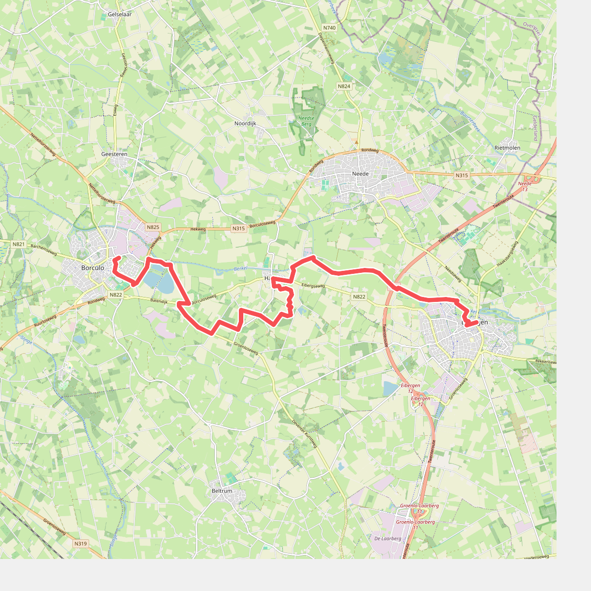 Berkelpad: etappe 4 Borculo - Eibergen