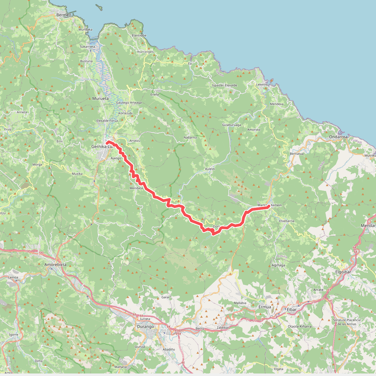 Camino del Norte: etappe 5 Markina - Gernica