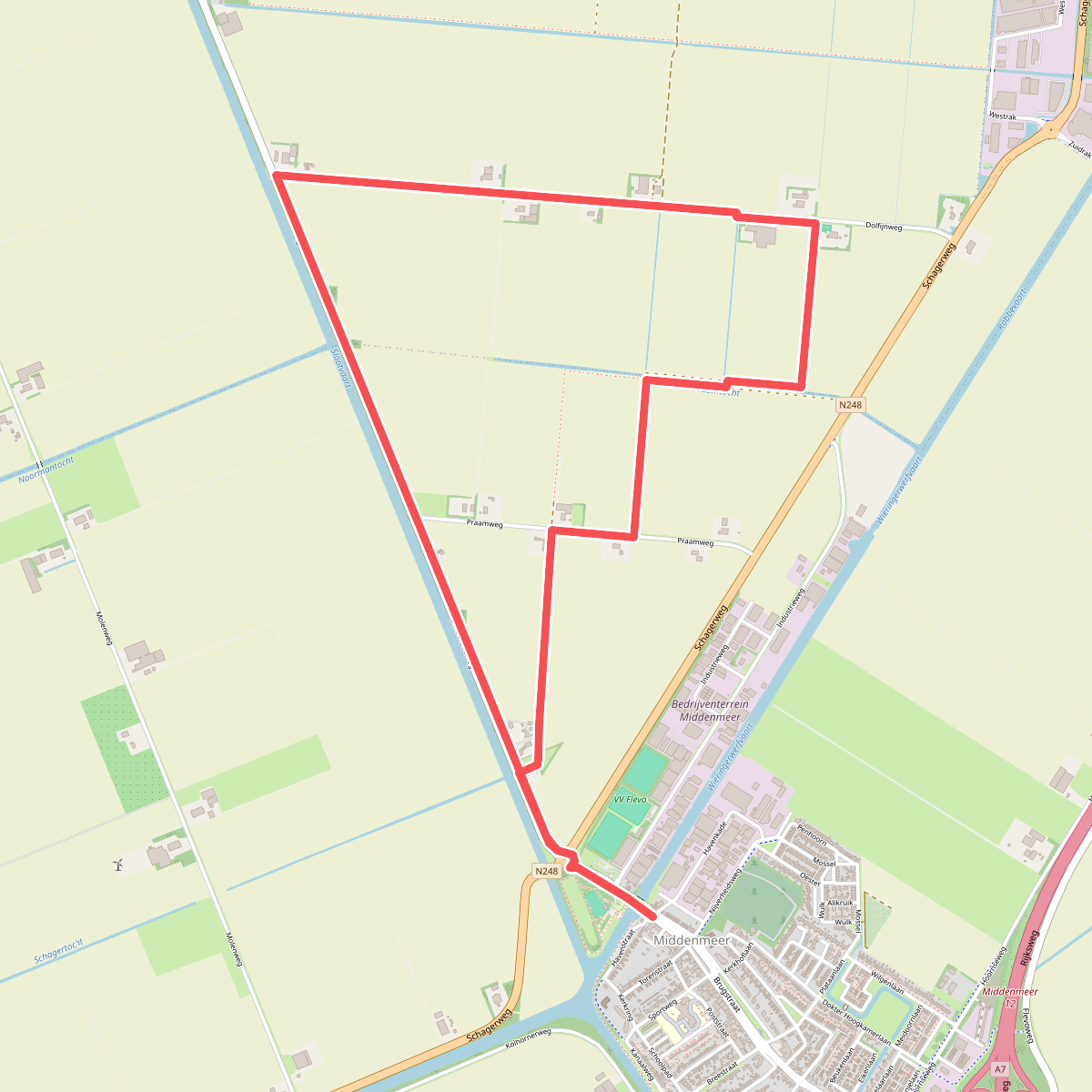 Dolfijnenroute (geel)