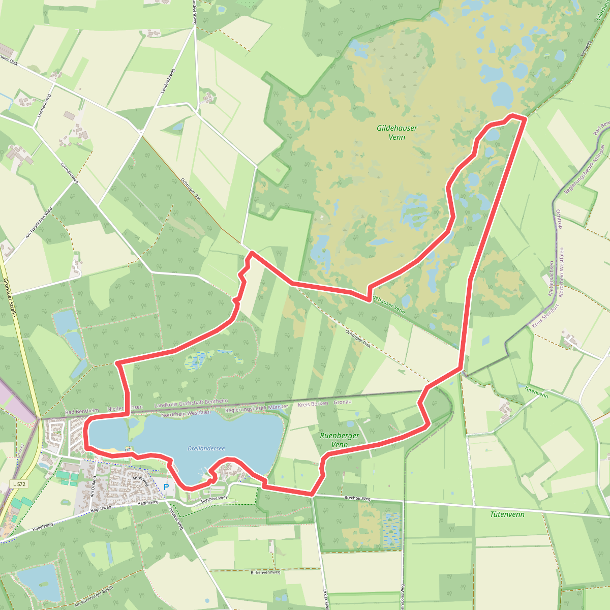 Rondwandeling Dreiländersee & Gildehauser Venn