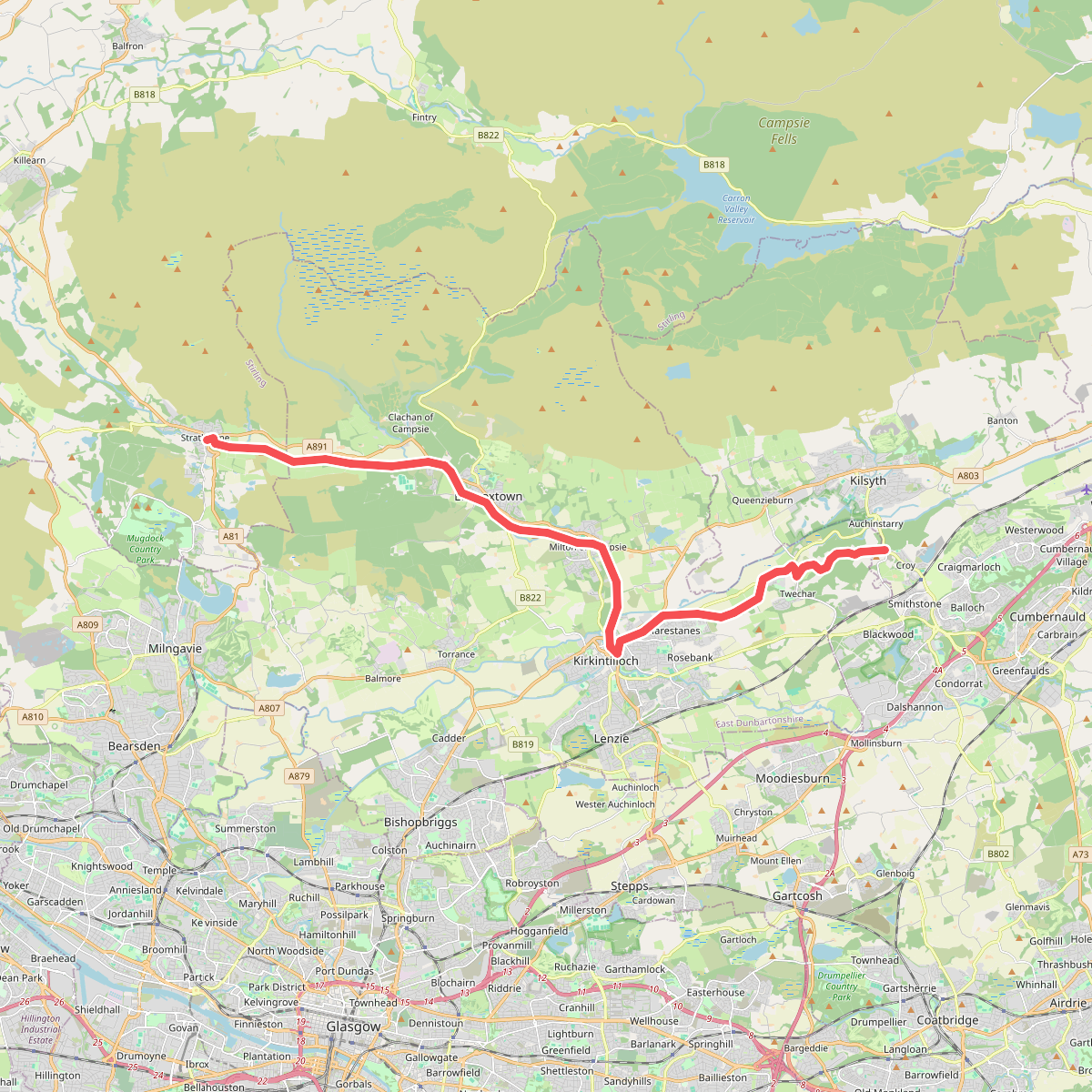 John Muir Way: 3. Strathblane - Kilsyth