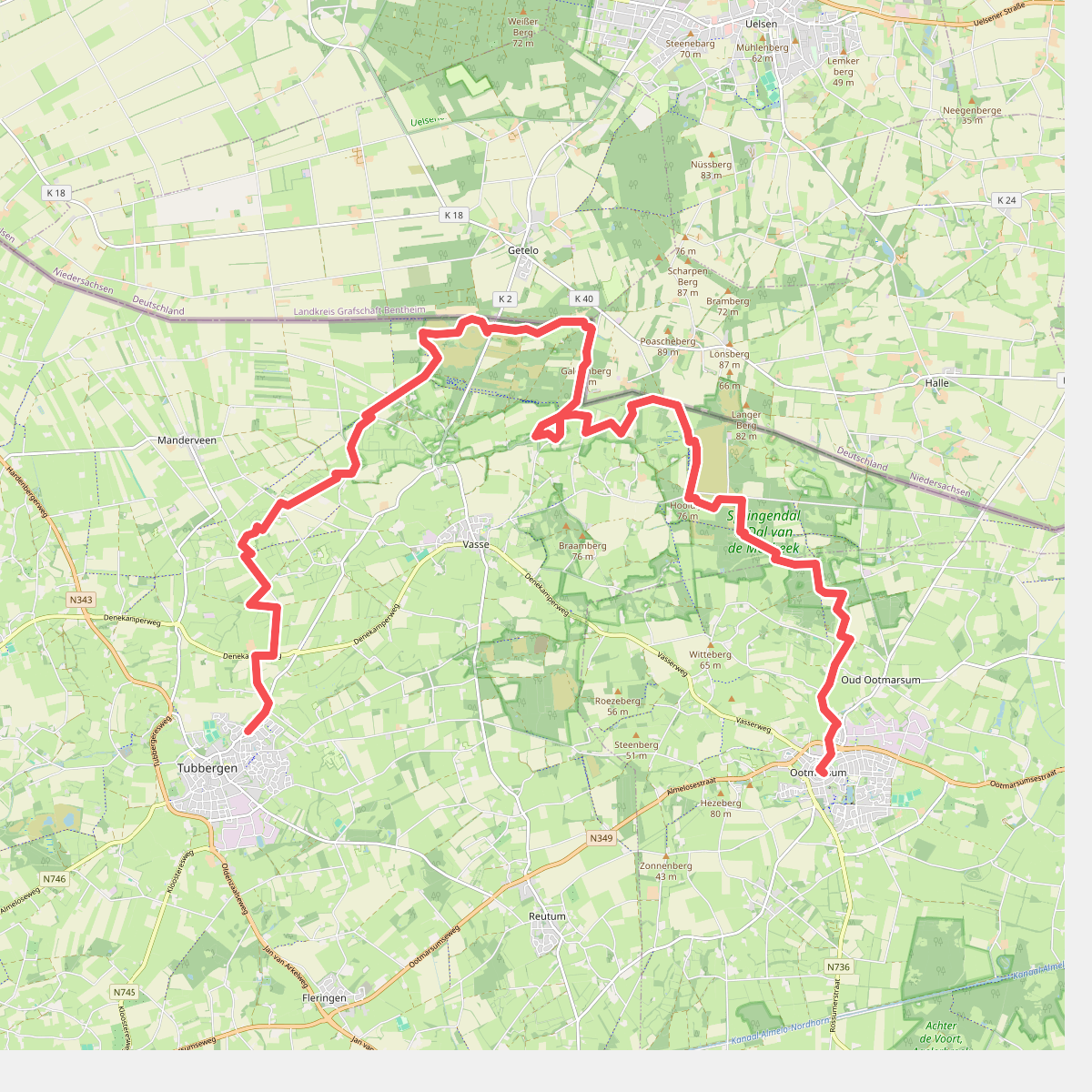Tubbergen - Ootmarsum · Twentepad etappe 2