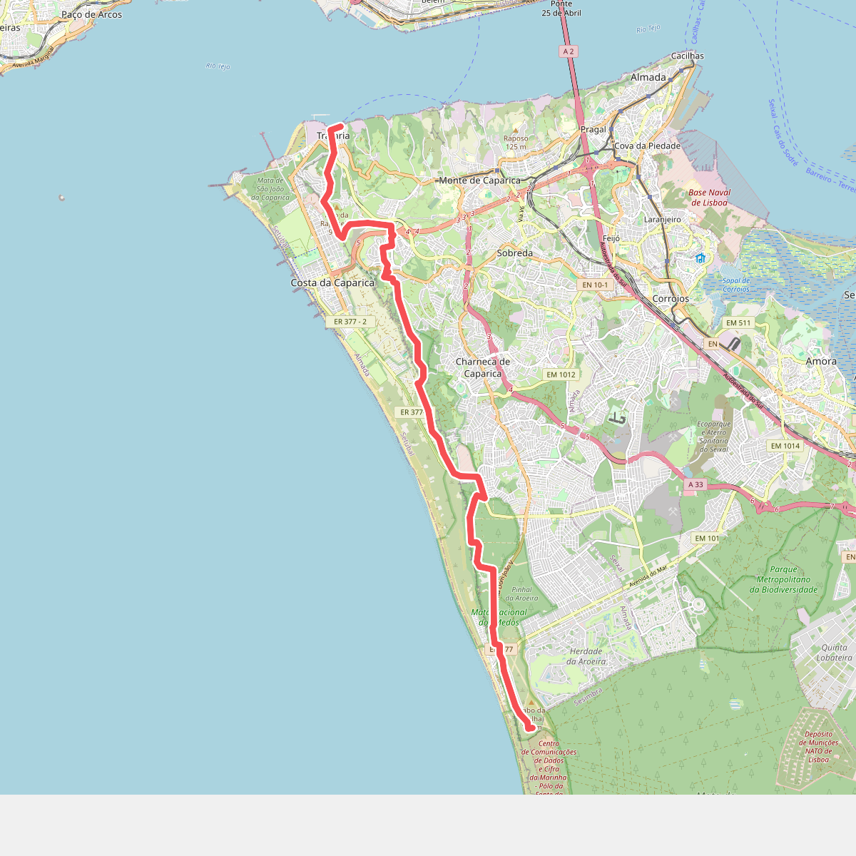 Caminho do Atlântico (Troço Trafaria-Adiça)