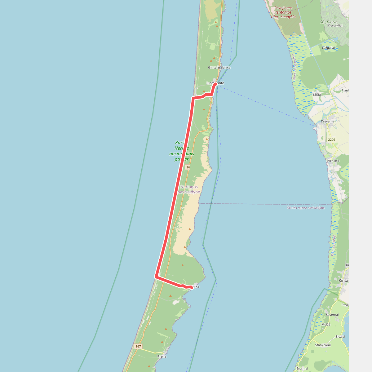 E9 section 65: Pervalka – Juodkrantė