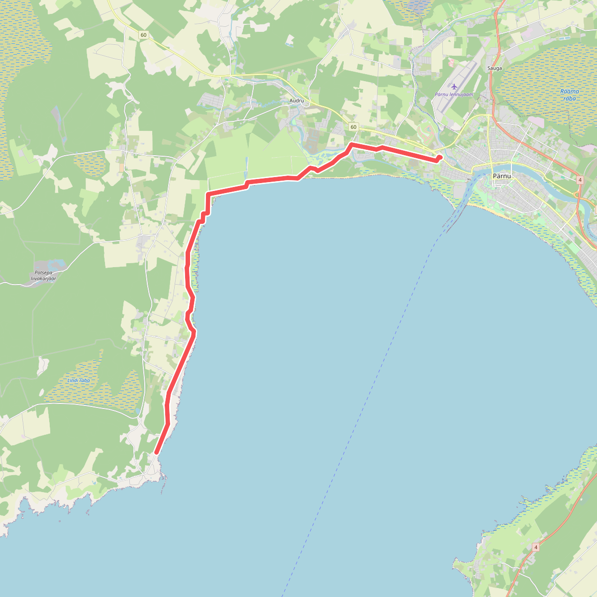 E9 section 35: Pärnu-Liu