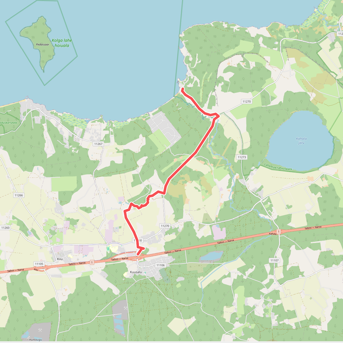 Euroopa matkarada E9, Eesti