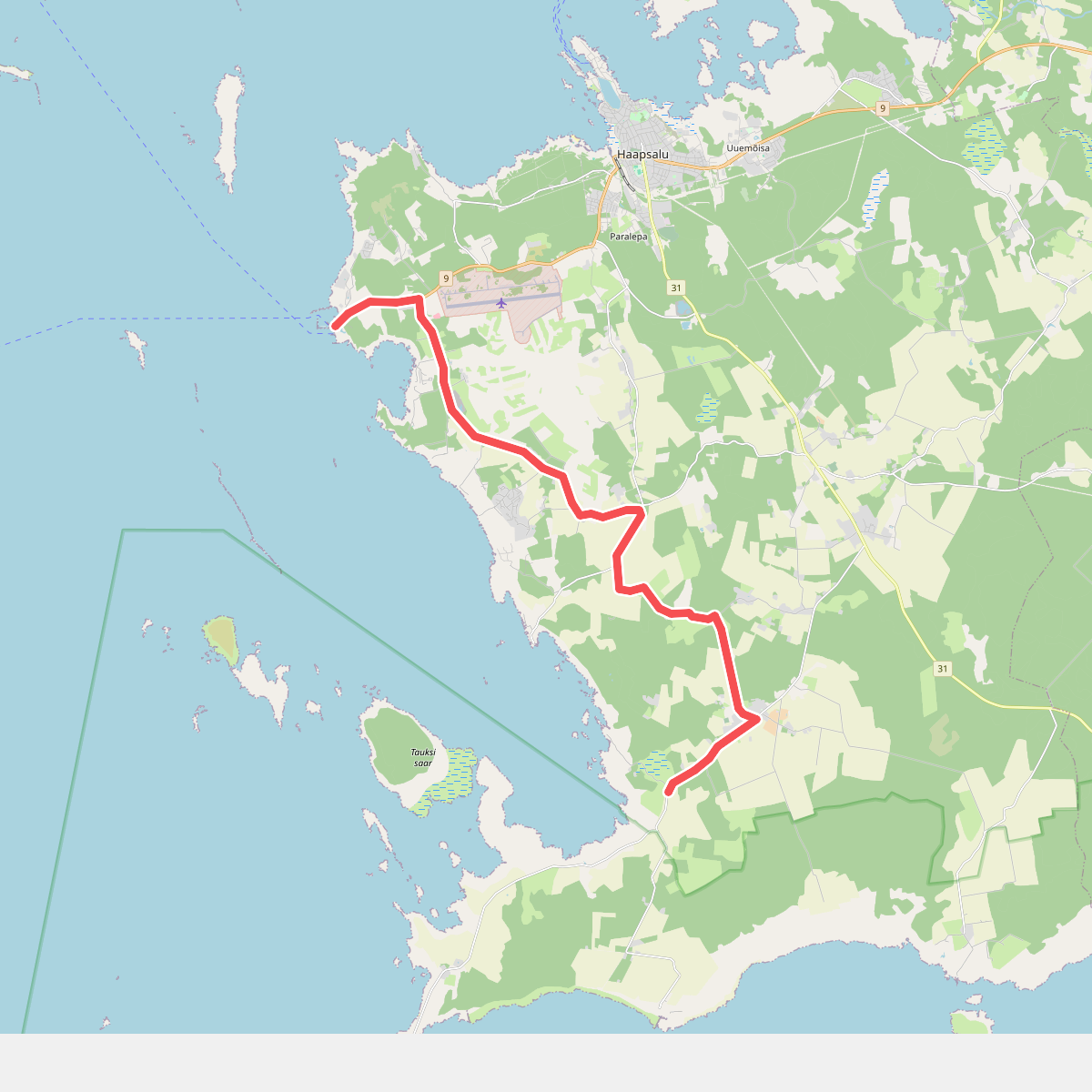 d47_Euroopa matkarada E9, Eesti