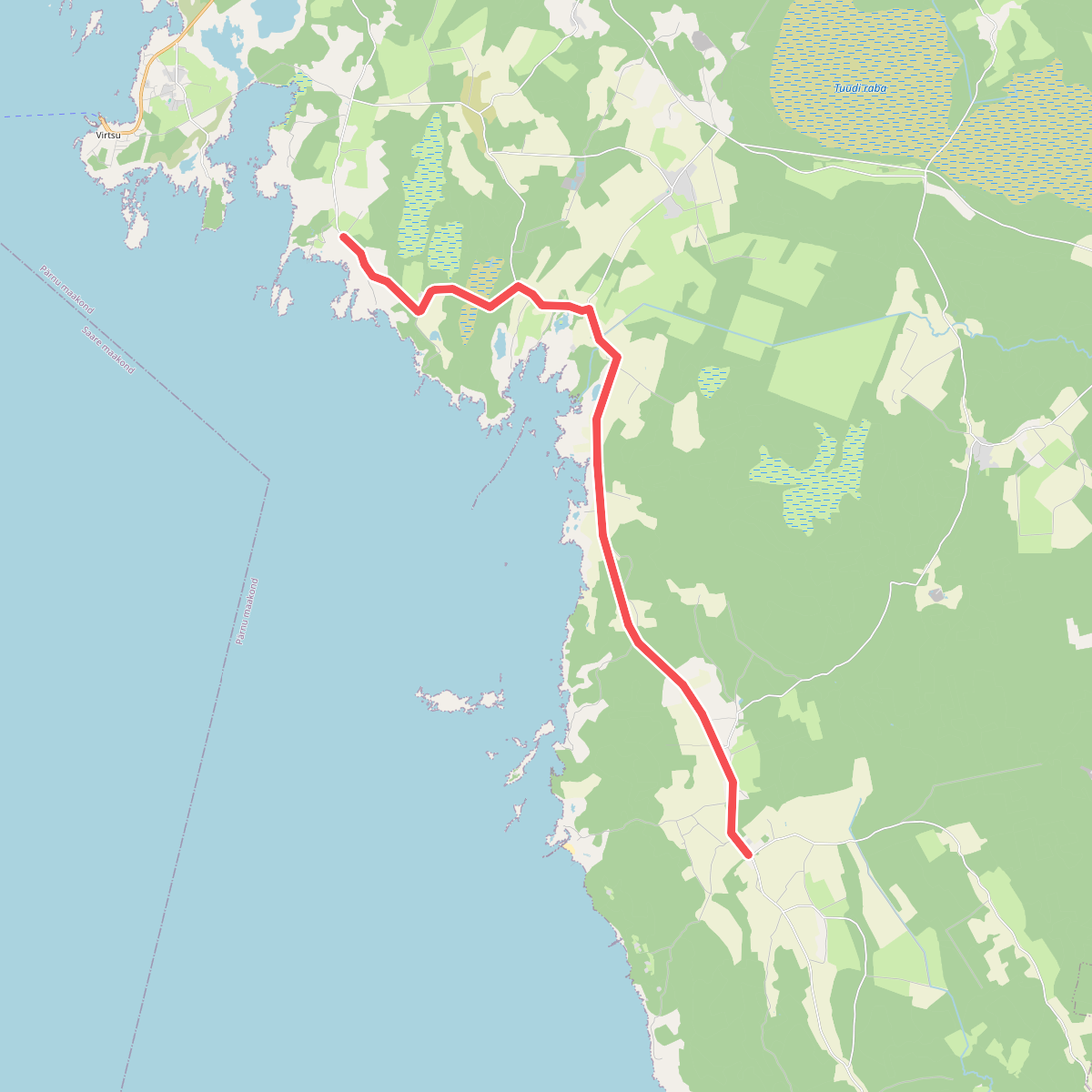 E9 section 40: Varbla-Pivarootsi