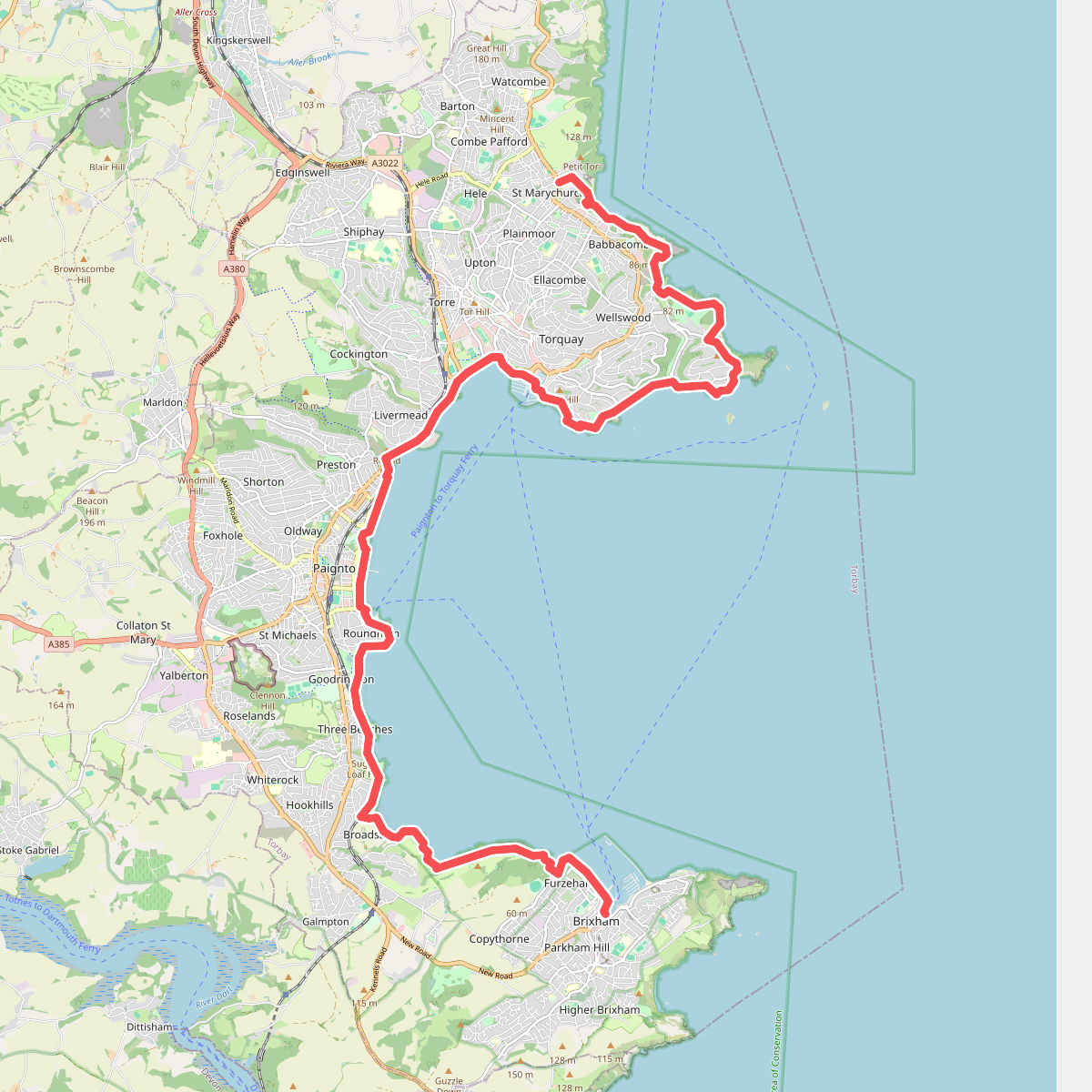 South West Coast Path (Section 42: Brixham to Babbacombe)