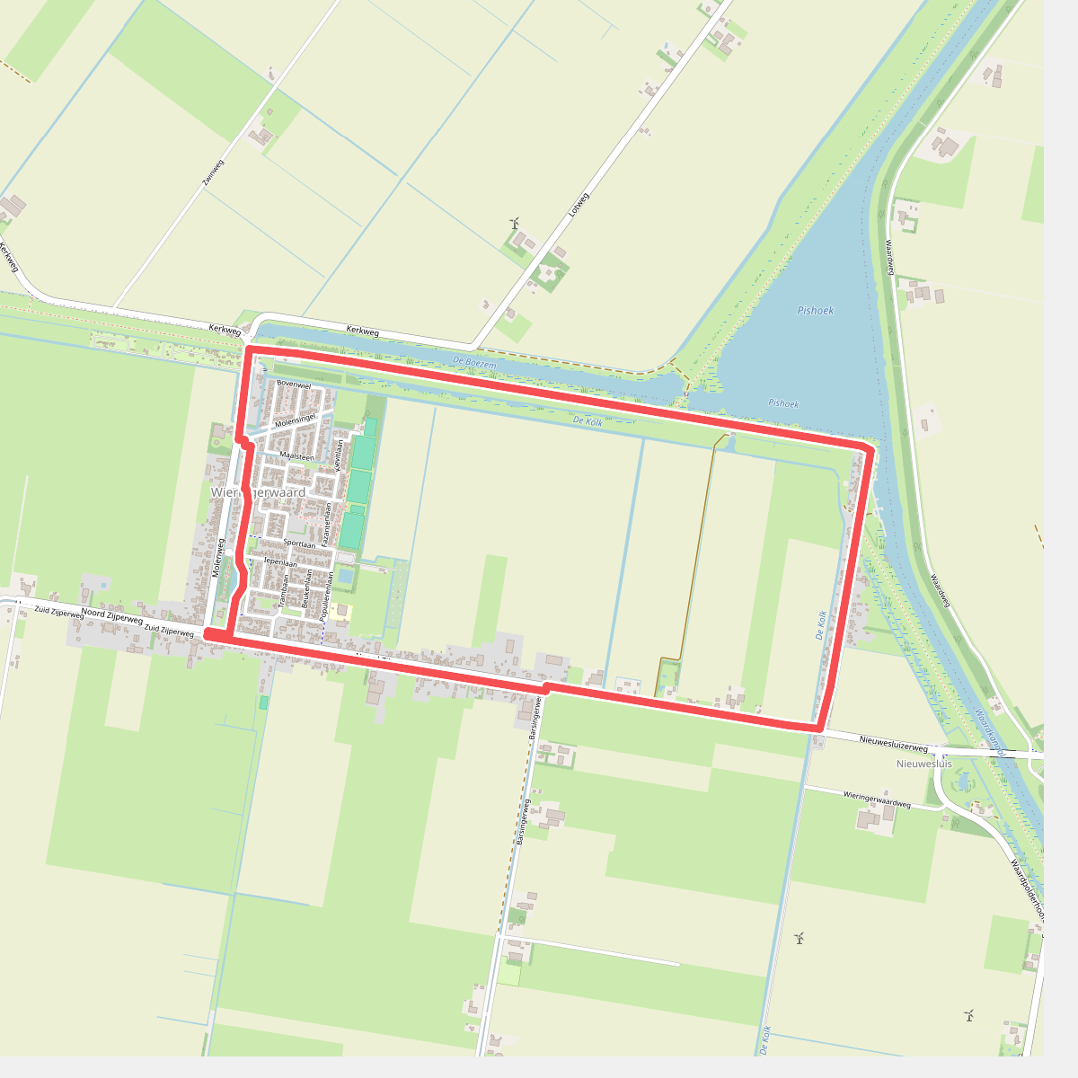 Noorderdijkroute (oranje)