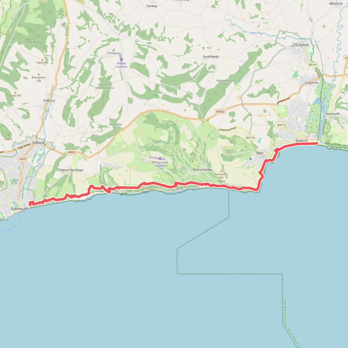 South West Coast Path (Section 45: Sidmouth to Seaton)