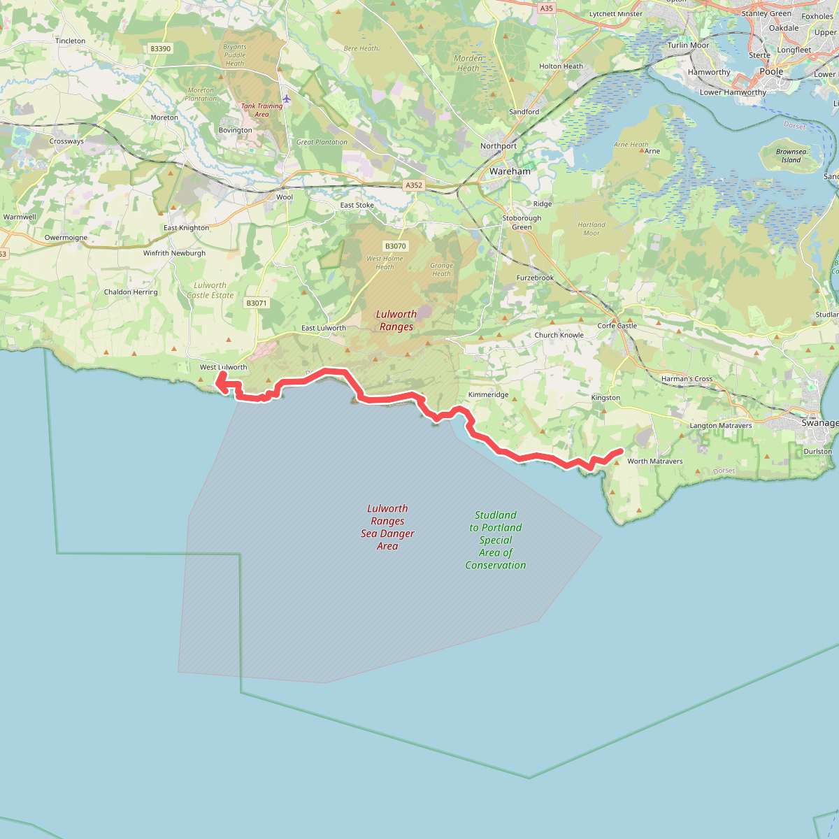 South West Coast Path (Section 51: Lulworth Cove to Worth Matravers)
