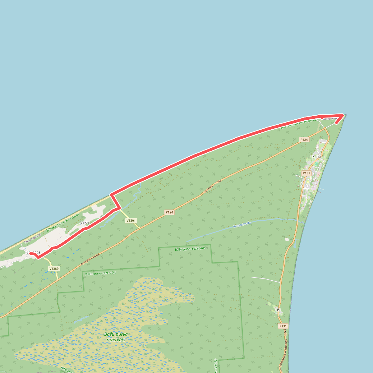 E9 section 15: Saunags - Kolka