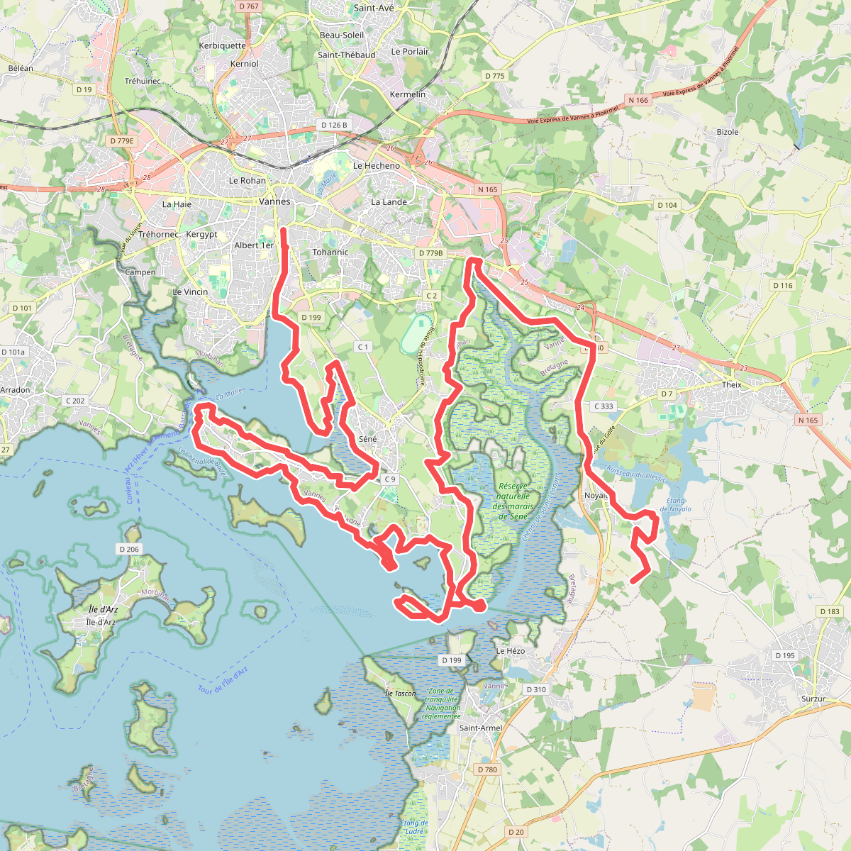 Chemin des Douaniers, Vannes - Noyalo
