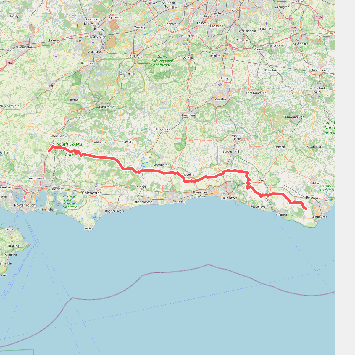 European walking route E9, Queen Elizabeth Country Park to Jevington