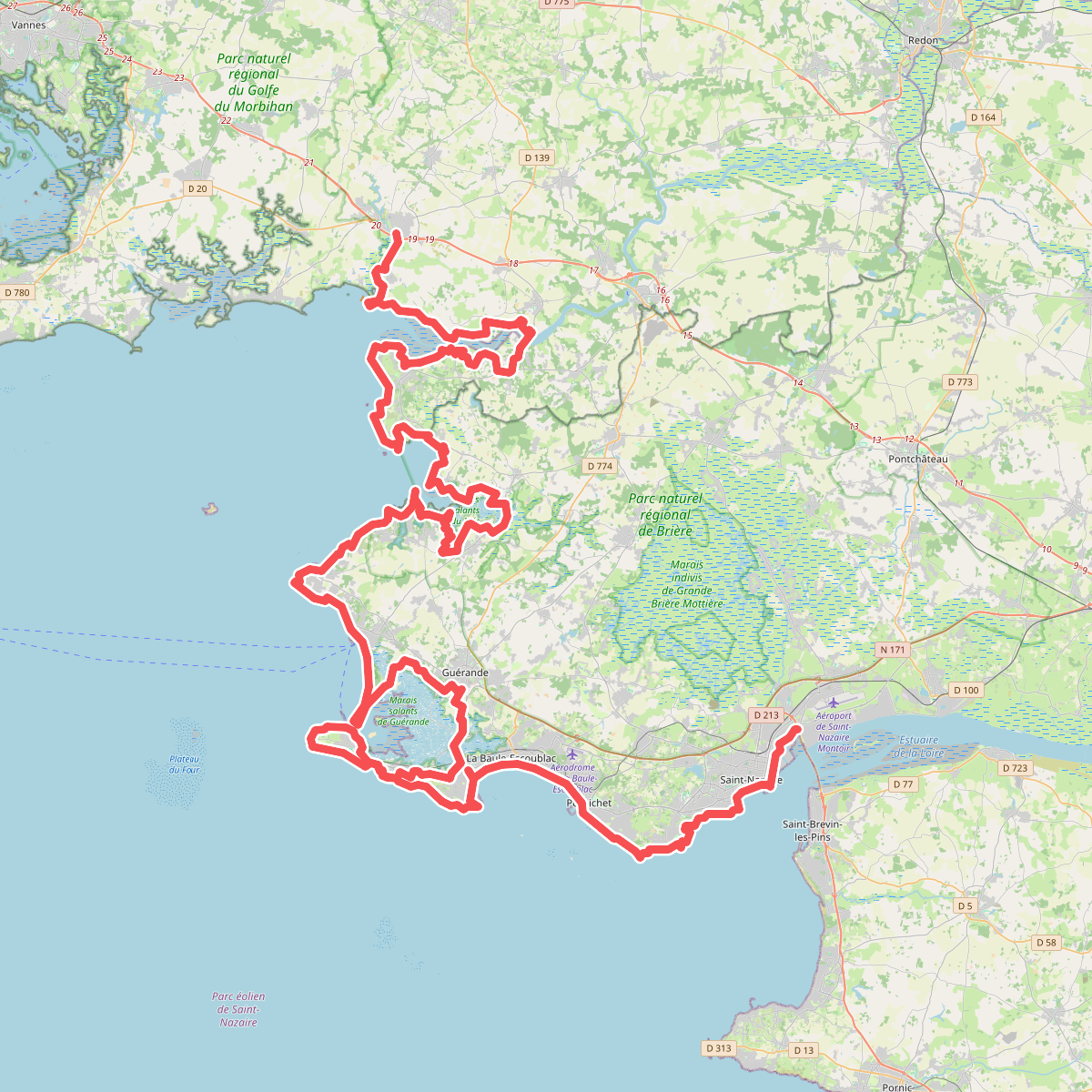 Chemin des Douaniers, Muzillac - Saint-Nazaire