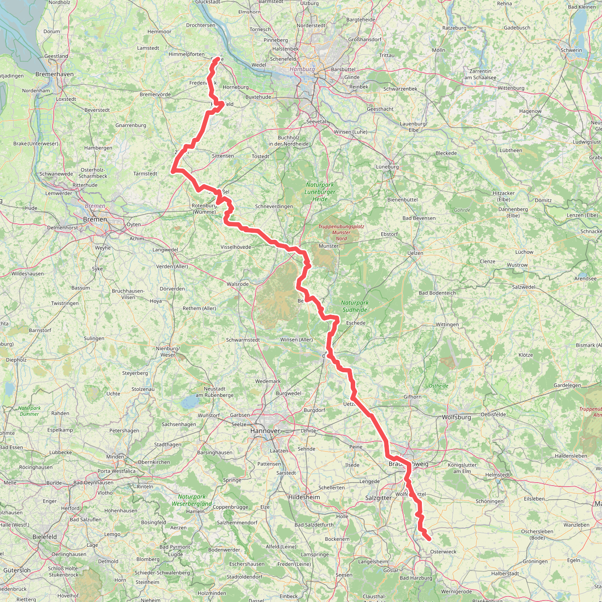 Via Romea - Deutschland - Niedersachsen