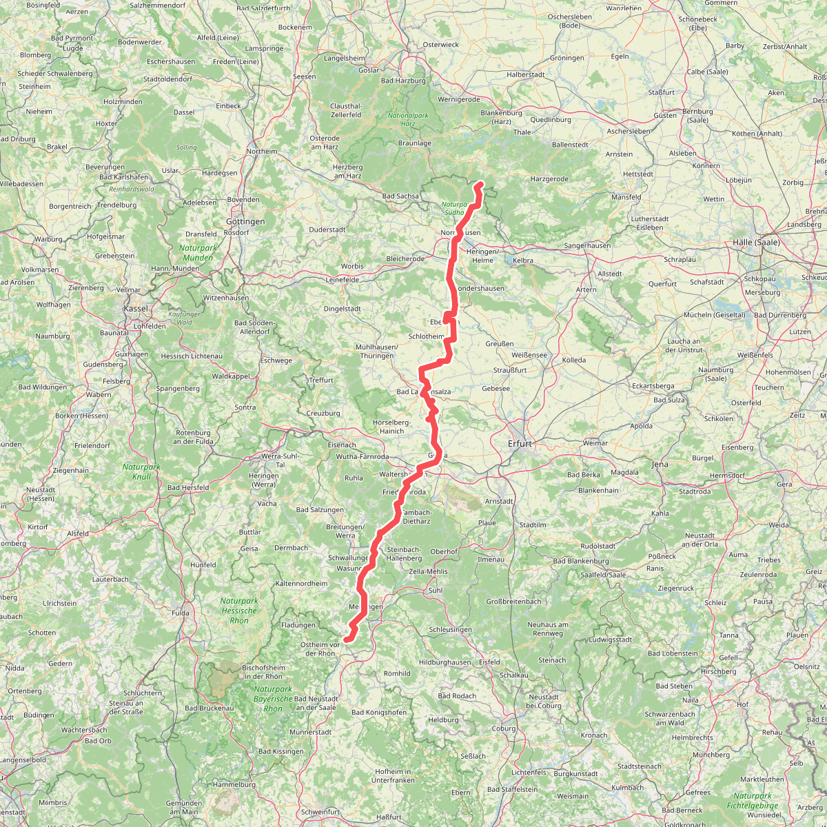 Via Romea - Deutschland - Thüringen
