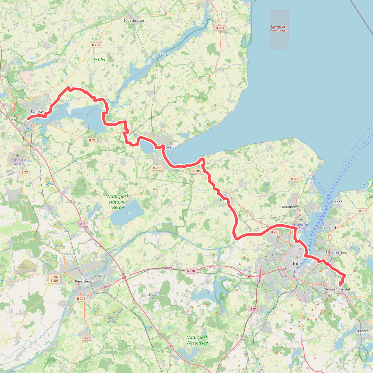 Jakobsweg - Via Jutlandica - Schleswig-Holstein (via Lübeck) Nord