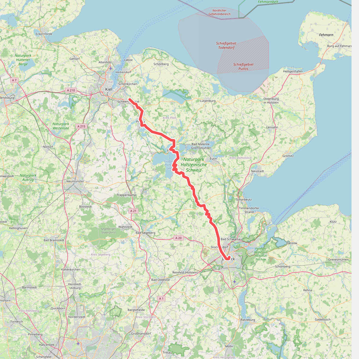 Jakobsweg - Via Jutlandica - Schleswig-Holstein (via Lübeck) Süd