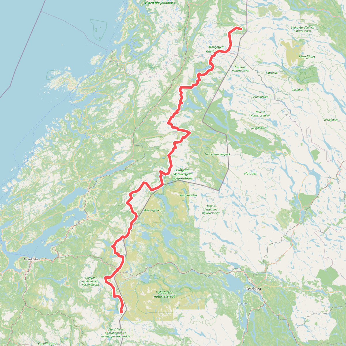 European Long distance path E1 - Norway, Nord-Trøndelag