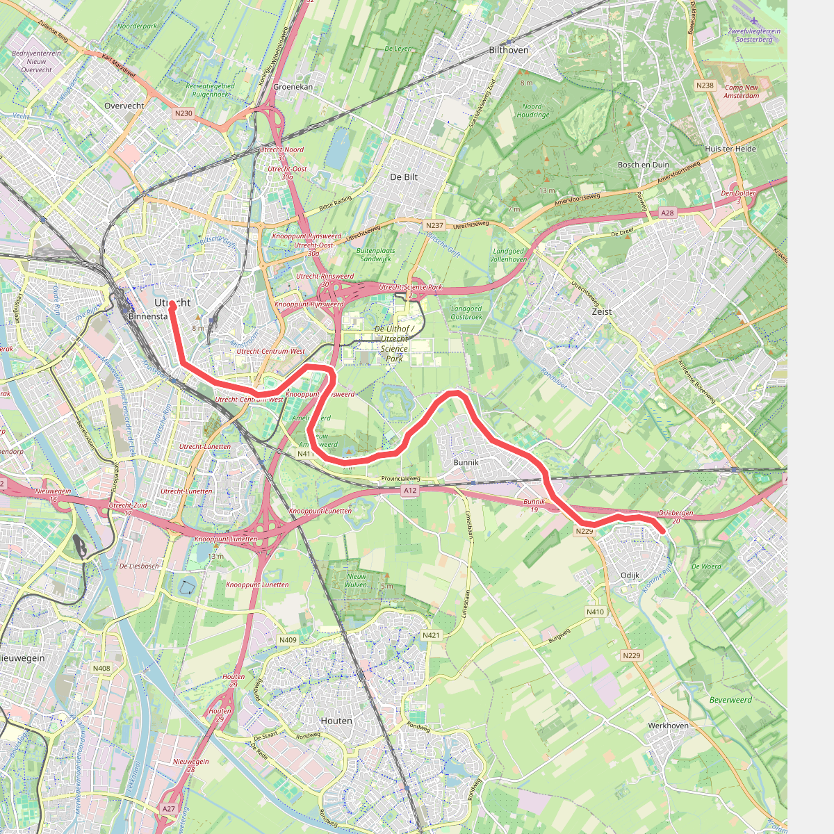 Utrecht - Odijk · Utrechtpad etappe 1