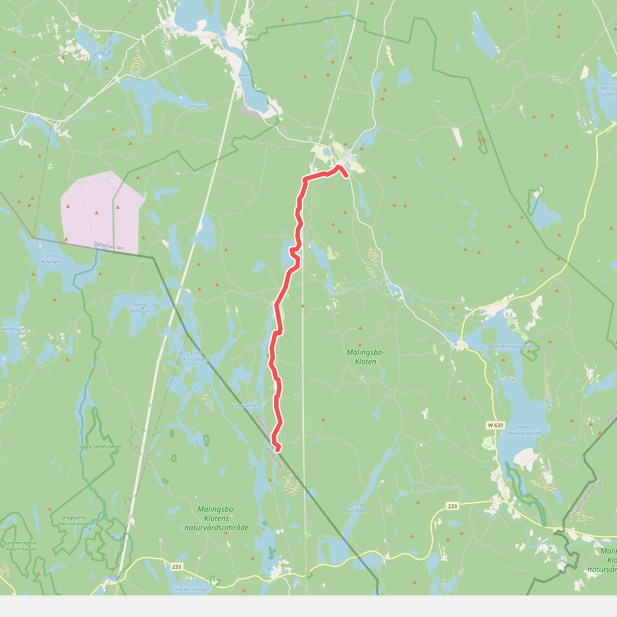 Connector Sméleden - border Dalarnas län/Örebro län