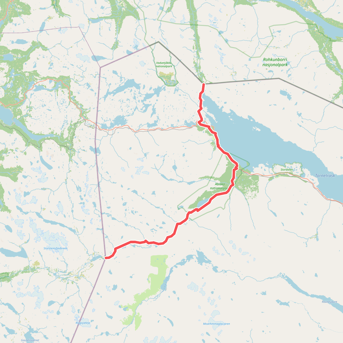 European Long distance path E1 - Sweden, Norrbottens län (north)